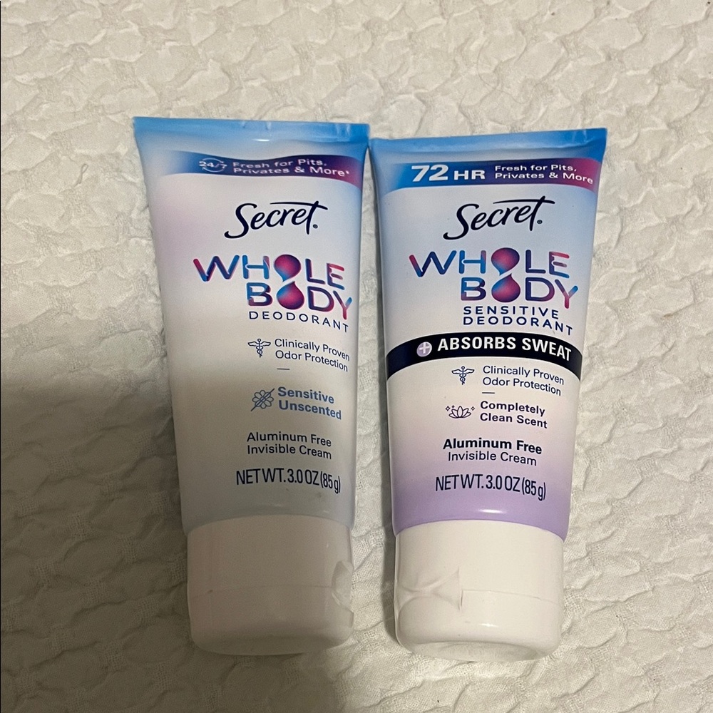 NWT Secret Whole Body Sensitive Deodorants